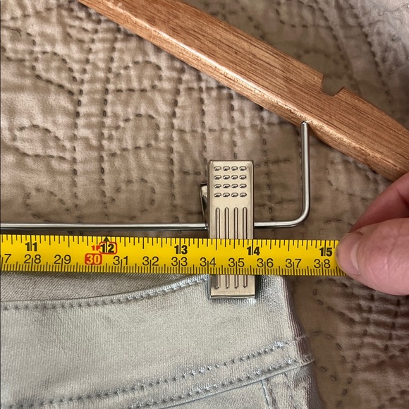 AKIRA “Born to Shine” Metallic Straight-Leg Pants – Size L - Picture 5 of 7